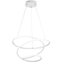 LED Hanglamp 36W - Dimbaar Rond Natuurlijk Wit 4000K - Mat Wit Aluminium - thumbnail