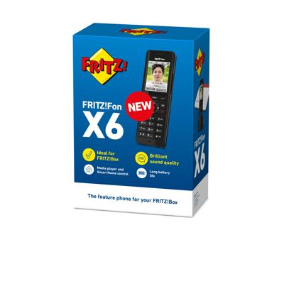AVM FRITZ Fon X6 black Edition International Router Zwart - thumbnail