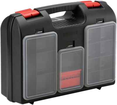 Lege plastic gereedschapskist