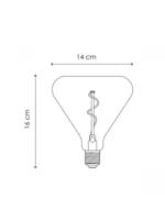 Edison Vintage LED lamp E27 LED filament lichtbron, Spiraal, Flex 14/14/16cm, Rook, Retro LED lamp Dimbaar, 3W 80lm 1800K, warm wit licht, geschikt voor E27 fitting - thumbnail