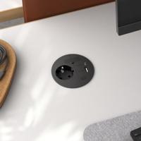 Bachmann 938.203 Bureaustekkerdoos Zwart - thumbnail