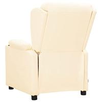 Sta-op-stoel kunstleer crèmekleurig - thumbnail