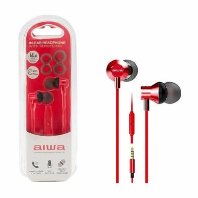 AIWA ESTM-50RD in-ear hoofdtelefoon, rood