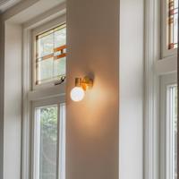 QAZQA Moderne wandlamp goud IP44 - Cederic Up - thumbnail