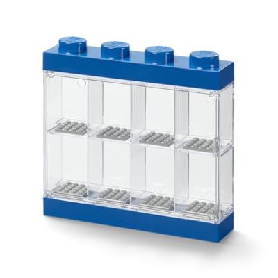 LEGO vitrine 8 mini figuren 18 x 19 cm polypropeen blauw LEGO vitrine 8 mini figuren 18 x 19 cm polypropeen blauw