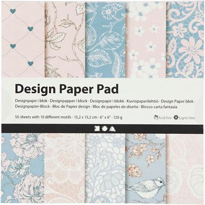 Creativ Company Design papierblok roze, 50 vellen