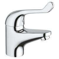 GROHE Euroeco Special veiligheids wastafelkraan laag met hendel 12cm gladde body chroom 32789000 - thumbnail