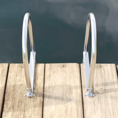 xl Dock ladder Zilver 45 x 11.5 x 190 cm Aluminium