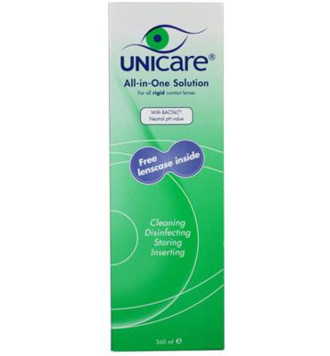 Unicare Alles-in-een vloeistof harde lenzen (360 ml) Unicare Alles-in-een vloeistof harde lenzen (360 ml)