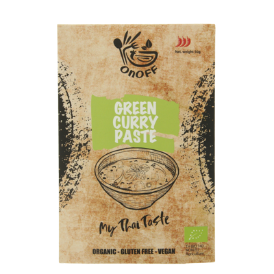 Thaise groene currypasta bio 50 Gram