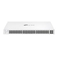 TP-Link Festa FS352GP 52-poorts Gigabit Switch, 48× Gigabit 802.3af/at PoE+ poorten, 4 x Gigabit SFP-sleuven, 384 W totaal PoE-budget met maximaal 30 W PoE-vermogen per poort, gratis cloudbeheer - thumbnail