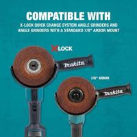 Makita Accessoires E-00402 | Afbraamschijf | X-LOCK | 125x6,0x22,23mm RVS - e-00402 - thumbnail