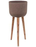 Refined Retro bloempot op poten 86x36cm bruin Refined Retro bloempot op poten 86x36cm bruin