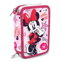 Disney etui Minnie Mouse meisjes roze/rood 40 delig - thumbnail