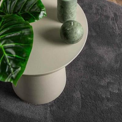 Tapijt HUARTE Antraciet 160 x 230 cm Polyester