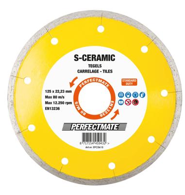 Perfectmate EPC0614 S-Ceramic Diamantschijf | Voor Tegels | 115 mm - EPC0614