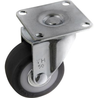 TOOLCRAFT TO-5137866 Zwenkwiel met schroefplaat 50 mm TPR Draagvermogen (max.): 50 kg