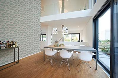 Livingwalls Profitex 2022 - Grijs - Bladeren - 389663