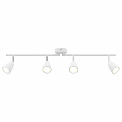 VidaXL Plafondspot met schijnwerpers wit 25.5 x 8 x 16 cm metaal