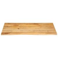 Tafelblad met natuurlijke rand 120x60x3,8 cm massief mangohout - thumbnail