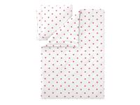 LIVARNO Dekbedovertrek 240 x 220 cm (Wit/rood) - thumbnail