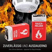 Ansmann 9v lithium voor rookmelder - thumbnail