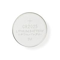Nedis Lithium-Knoopcelbatterij CR2025 | 3 V DC | 5-Blister | Zilver | 1 stuks - BALCR20255BL BALCR20255BL - thumbnail