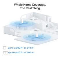 TP-Link Deco XE200 V1 - WLAN-systeem (2 routers) - tot 6.500 sq.ft - mesh - 10 GigE - WLAN 6E - Wi-Fi 6 - Multi-Band - thumbnail