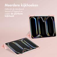 Accezz Smart Silicone Bookcase voor Apple iPad Pro 11 (2024) M4 Tablethoesje Roze - thumbnail