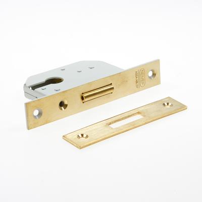 Nemef schuifdeurslot vleugel/nachtschoot - doornmaat 40mm - PC - 608/5 messing