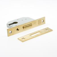 Nemef schuifdeurslot vleugel/nachtschoot - doornmaat 40mm - PC - 608/5 messing - thumbnail