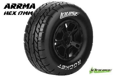 Louise SC-ROCKET Shortcourse Banden Set - Soft - Zwart - Hex 17mm Louise SC-ROCKET Shortcourse Banden Set - Soft - Zwart - Hex 17mm