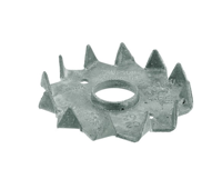 GB Kramplaat enkelzijdig getand M10 E50 thermisch verzinkt | 300 stuks - GB07291 - thumbnail