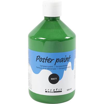 Creativ Company Tempera verf mat, donkergroen, 500 ml/ 1 fles