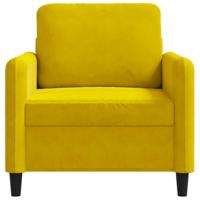 Fauteuil 60 cm fluweel geel - thumbnail