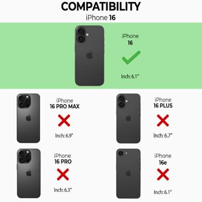 Høyde iPhone 16 backcover - Telefoonhoes met koord - Beachy Blue