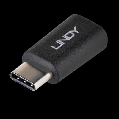 Lindy USB-C/Micro-B USB-C Micro-B Zwart