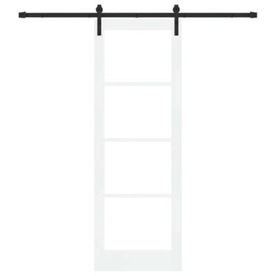 Schuifdeur ORKDAL Wit 73.5 x 211 cm Massief grenenhout - thumbnail
