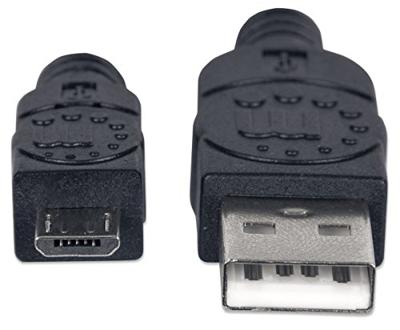 Manhattan USB-kabel USB 2.0 USB-A stekker, USB-micro-B stekker 1.80 m Zwart UL gecertificeerd 307178-CG Manhattan USB-kabel USB 2.0 USB-A stekker, USB-micro-B stekker 1.80 m Zwart UL gecertificeerd 307178-CG