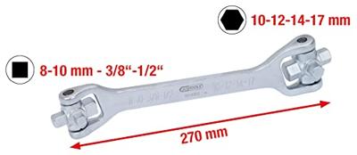 8-in-1 olieonderhoudssleutel, 270 mm KS Tools 150.9302