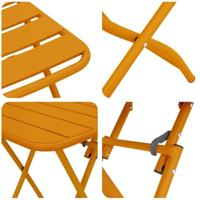 Bistroset 3 pcs Mosterdgeel Staal - thumbnail