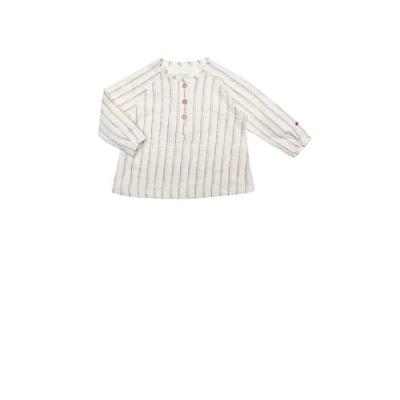 Moodstreet Petit baby gestreepte longsleeve Angel wit
