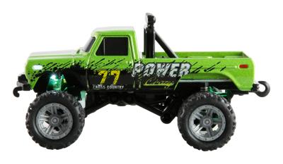 Amewi Die Cast Groen Brushed 1:64 RC auto Elektro Monstertruck Achterwielaandrijving RTR 2,4 GHz