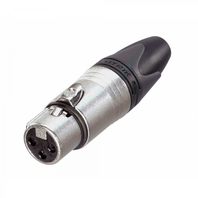 Neutrik NC3FXX XLR-connector Bus, recht Aantal polen: 3 Zilver 1 stuk(s)