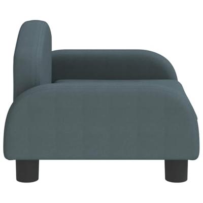 VidaXL Hondenmand 50x40x30 cm stof donkergrijs