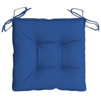 VidaXL Stoelkussens 4 st 40x40x7 cm oxford stof blauw - thumbnail