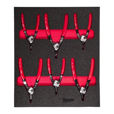 Milwaukee foam inlay borgveertangenset | 6-delig - 4932493633