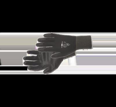 Safe Worker Nylonflex handschoenen zwart PU coating - Maat 9