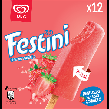 Ola IJs Festini Aardbei 12 stuks 12 x 50ml bij Jumbo Ola IJs Festini Aardbei 12 stuks 12 x 50ml bij Jumbo