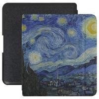 Lunso Kobo Forma hoes (8 inch) - Vegan Saffiano Leren sleepcover - Van Gogh Sterrennacht - thumbnail